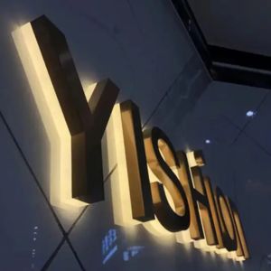 Rétro-éclairage 3D personnalisé rétroéclairé noir cristal rétro-éclairage en acier inoxydable enseignes métalliques publicité de magasin équipement électronique - Product Image 4