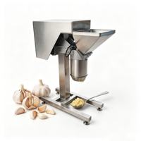 Machine à purée de fruits professionnelle avec goulotte d'alimentation large et moteur intégré pour hôtels, banquets, assaisonnement des aliments et stations de cuisine