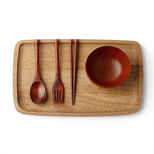 Juego de Cubiertos de Madera Vintage BS INTERNATIONAL, Cubiertos Planos Superfinos Reutilizables con Acabado Mate BS-71, Ideal para Fiestas, Viajes y Bodas - Product Image 4
