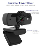 Kamera Webcam 2K Oem/Odm, Kamera Web 1080P 2K 4K Usb Full Hd PC Komputer dengan Mikrofon