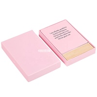 Carte d'affirmation de pleine conscience positive personnalisée pour femmes Citations inspirantes Carte d'affirmation avec support en bois