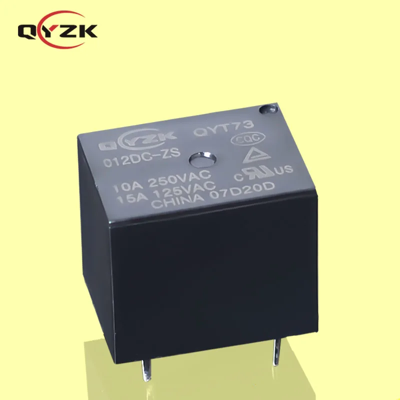 Relai Kubus Gula Mini T73 Saklar Pintar, 12vdc Jqc 3ff SPDT 250VAC Relay 10 Amp 30VDC 5pin 0.36W Alternatif untuk Saklar Pintar