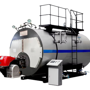 Caldera de vapor de tubo de fuego Horizontal automática montada en patín al mejor precio Eficiencia 96-98% para <span class=keywords><strong>estación</strong></span> de energí<span class=keywords><strong>a</strong></span> de la industria alimentaria de petróleo/<span class=keywords><strong>gas</strong></span> - Product Image 1