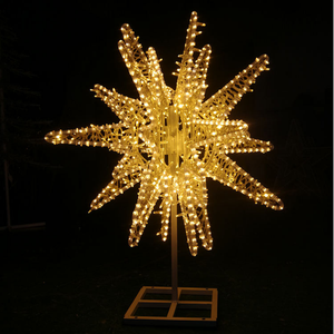 New year waterproof IP65 Large LED <b>snowflake</b> motif <b>light</b> for Christmas outdoor decoration - Product Image 2