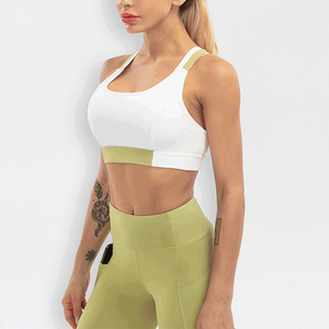 ODM soutien-gorge de sport de yoga à dos croisé soutien-gorge de sport à dos ouvert rembourré à fort impact pour les femmes - Product Image 5