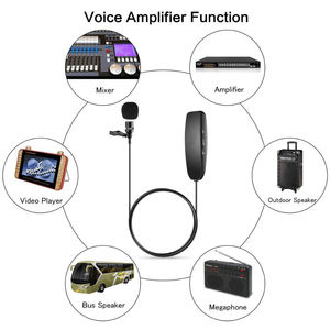 GAW-618 UHF micrófono <span class=keywords><strong>de</strong></span> <span class=keywords><strong>solapa</strong></span> inalámbrico, grabación <span class=keywords><strong>de</strong></span> voz para teléfono, cámara, <span class=keywords><strong>amplificador</strong></span> <span class=keywords><strong>de</strong></span> voz - Product Image 4