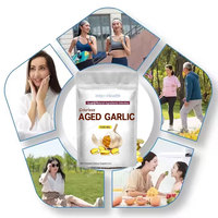 Gélules Molles d'Extrait d'Ail Vieilli Halal Inodore OEM 30 60 Gélules 7500mg Supplément Huile d'Ail en Gélules Molles pour les Cheveux