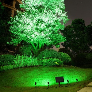 Projecteurs LED pour arbres et jardins 12W avec minuterie intégrée, éclairage extérieur RGB à intensité variable et changement de couleur, contrôlables par application, lumières intelligentes pour aménagement paysager - Product Image 4