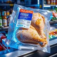 Sacs sous vide thermoscellables personnalisés, finition brillante, haute qualité, pour congélation de viande et fruits de mer, emballage alimentaire, sacs en Mylar de qualité alimentaire