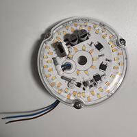 Module LED Dimmable 18W 230V, 3 Températures de Couleur Commutables, Sans Scintillement, CE, Plaque LED 100mm pour Remplacement de Plafonnier Européen