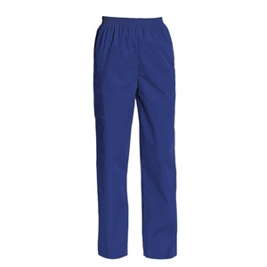 Medical Surgical Pants Unisex Solid Color Workwear Polyester Woven Elastic Waist Hospital Uniforms - Product Image 4