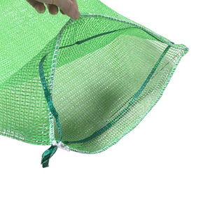 high quality 5kg 10kg 25kg PP mesh <b>bag</b> with drawstring for packing potato onion <b>vegetable</b> fruits firewood - Product Image 3