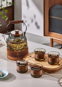 Low MOQ 1000ml Custom Logo Printing Heat Resistant High Borosilicate Glass Luxury <b>Infuser</b> Tea Pot Kettle for Tea Making - Product Image 5