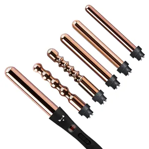 Hình nón tóc Curler xoay Curling sắt trao đổi tóc Curler tự động Curling sắt tóc Wand Hot curlers