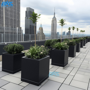 Fioriere Rettangolari in Alluminio con Rivestimento Epossidico, Foro di Drenaggio, Personalizzabili, per Casa <span class=keywords><strong>e</strong></span> Giardino Moderno - Product Image 3