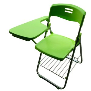 Chaise d'étude moderne pour étudiants avec tablette d'écriture en bois et panier, mobilier durable, stable et robuste pour salle de formation scolaire - Product Image 3