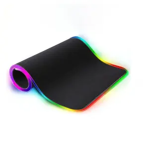 Grand <span class=keywords><strong>tapis</strong></span> de <span class=keywords><strong>souris</strong></span> XXL RVB pour jeux, <span class=keywords><strong>tapis</strong></span> de bureau pour ordinateur avec rétroéclairage LED, grand <span class=keywords><strong>tapis</strong></span> avec rétroéclairage pour joueur, antidérapant - Product Image 1