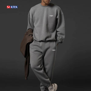 Conjunto Deportivo <span class=keywords><strong>para</strong></span> <span class=keywords><strong>Hombre</strong></span> <span class=keywords><strong>de</strong></span> Alta Calidad, Poliéster y Algodón Grueso, con Logotipo Personalizado, Sudadera y Pantalones Deportivos - Product Image 2