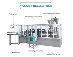 Hoàn toàn tự động dọc thực phẩm Bao bì carton Máy Xà Phòng cartoning gói gói hộp giấy máy đóng gói - Product Image 4