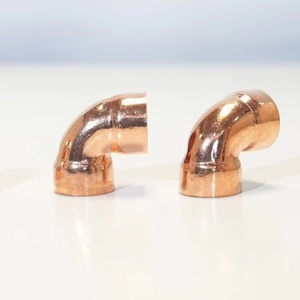 High-Quality Red <b>Copper</b> Welded <b>Copper</b> Pipe Flared Thickened Fitting - 90-Degree Elbow - Product Image 4