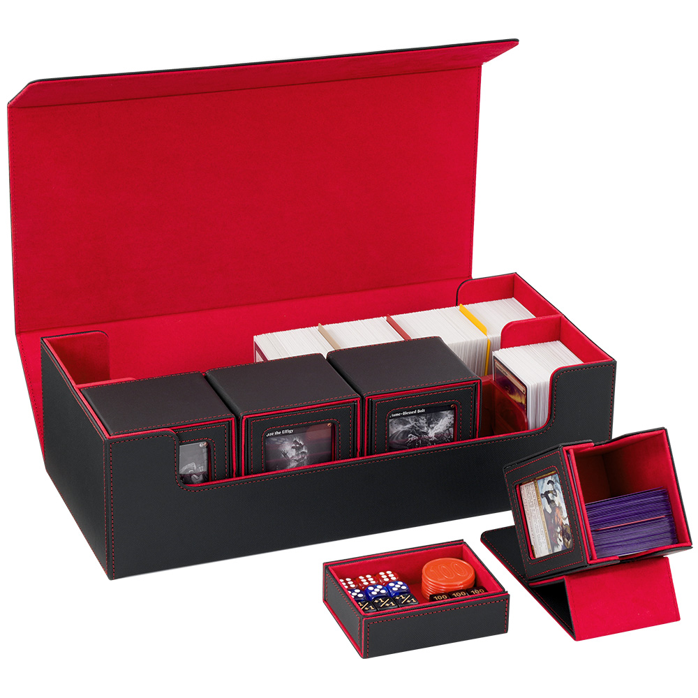 Juzi Factory 650+ Single-Sleeved Cards 520+ Double-Sleeved Cards Black Red  TCG Customized Leather Card Table Game Carrom Board| Alibaba.com
