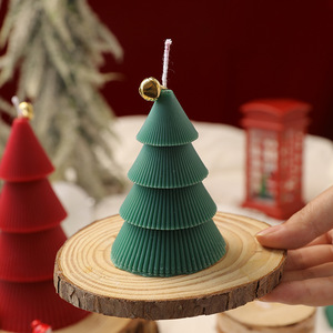 <b>Christmas</b> <b>Tree</b> Soy Wax Handmade Scented Candles Decorative Aromatherapy Holiday Gift Home Decor Wedding Party <b>Table</b> Centerpiece - Product Image 5