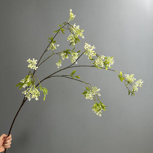 Rama de Osmanthus Artificial, Plantas Verdes de Plástico, Flores Falsas, Sauce de Nieve, Pequeñas Flores de Simulación, Decoración Floral para Bodas - Product Image 4