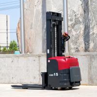 1.5Ton 2Ton 3Ton Lithium Battery Electric Stacker 3 Stage Mast 7m Lifting Height Warehouse Pallet Stacker Heavy Duty CE