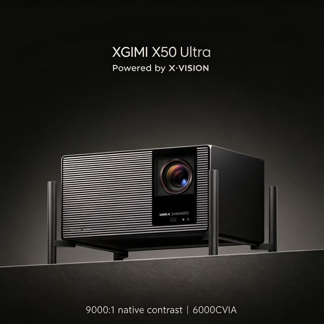 XGIMI X50 Ultra Max DLP 4K Laser Projector HDR Projector High Brightness 6000CVIA Android TV Portable Home Theater Projection