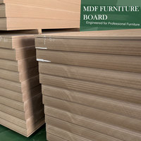 Panneau de MDF brut en gros, panneau de fibres à densité moyenne non fini 1220x2440mm/1250x2500mm pour découpe sur mesure de meubles
