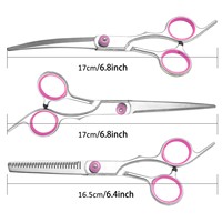 Ciseaux courbes pour toilettage des animaux, tondeuses à poils, coupe-ongles, outils de coiffure, ciseaux droits