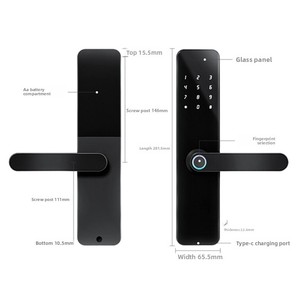 Serratura Intelligente in Lega di Alluminio di Alta Qualità Tuya Dual App con Impronta Digitale WiFi Codice/Impronta/Password/Scheda Sblocco Cloud F7 Pro - Product Image 5