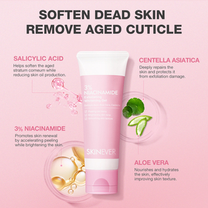 SKINEVER Niacinamide esfoliante Gel detergente viso con Centella per la pulizia profonda della pelle e rimuovere il tono scuro della pelle - Product Image 4