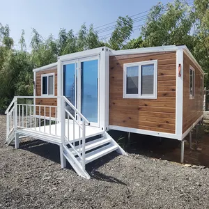 Best Selling 20 Foot Mobile 40ft 2 Bedrooms Expandable Container Prefab Villa Expandable Folding Container
