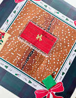 Ensemble de Mahjong de Noël Deluxe Moderne à Trois Couches en Acrylique et Cristal, Style Américain, 4 Joueurs, 160 Tuiles, Pliable, Durable, Écologique