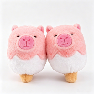 Peluche OEM directe usine, paire <span class=keywords><strong>de</strong></span> cochons glaces en peluche <span class=keywords><strong>de</strong></span> 8 pouces, mignons, Kawaii, doux, pour décoration <span class=keywords><strong>de</strong></span> chambre d'enfant, cadeau - Product Image 1
