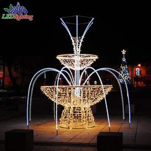 Moonlight serisi çeşme Motif ışıkları romantik yüzen su zambak düğün mekan su bahçe dekor için kümeleri açtı - Product Image 2