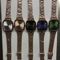 Montre numérique de style minimaliste rétro, inspirée des influenceurs TikTok, avec bracelet en acier inoxydable, sportive, étanche, pour les affaires, A-130