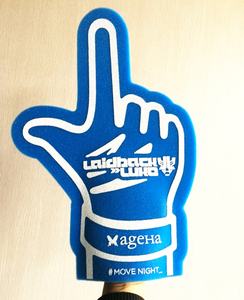 ฟองน้ำ EVA แบบมีไฟสำหรับเล่นกีฬาใช้มือฟองน้ำโฟมสีแดง/นิ้วหัวแม่มือขนาดใหญ่ - Product Image 4