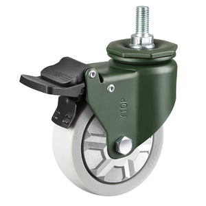 YTOP 3-Zoll-Nylonräder <span class=keywords><strong>Nylon</strong></span>-Rund rollen <span class=keywords><strong>Nylon</strong></span> Feste Mini-Rollen Maximale Belastung 130kg für Pritschen wagen - Product Image 4