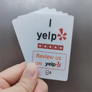 Google xem xét Thẻ NFC ntag213 215 216 Epoxy/PVC nhãn dán cửa sổ nhãn/bảng Tag cho yelp Tripadvisor nhà hàng/khách sạn/đưa ra