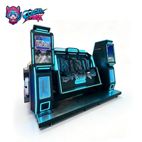 Machine de jeu d'arcade VR 9D colorée, simulateur de réalité virtuelle, équipement d'amusement commercial pour centre commercial, prix usine