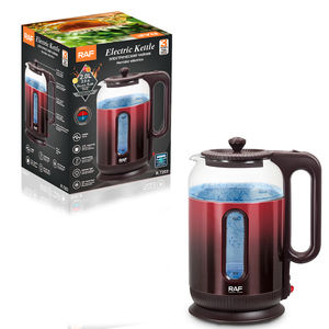 <span class=keywords><strong>Bouilloire</strong></span> <span class=keywords><strong>électrique</strong></span> en verre RAF 1500W, appareil de chauffage de l'eau durable, <span class=keywords><strong>action</strong></span> de chauffage rapide, capacité de stockage de 2L, base rotative pratique à 360° - Product Image 6