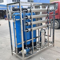 Système d'osmose inverse 1000L/H pour le traitement de l'eau pure avec PLC et pompe pour la filtration de l'eau de forage