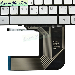 Teclado de ordenador portátil retroiluminado árabe AR para <span class=keywords><strong>BMAX</strong></span> MaxBook <span class=keywords><strong>Y13</strong></span> MB30010010 RT132HS X390G teclado de repuesto plateado Venta caliente - Product Image 5