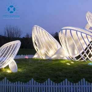 Ensemble de lumières LED géantes Anpu Lighting en forme de baleine et de vie marine, motif lumineux extérieur, étanche IP65, multicolores, décoration de Noël, d'Halloween et de <span class=keywords><strong>jardin</strong></span> - Product Image 2