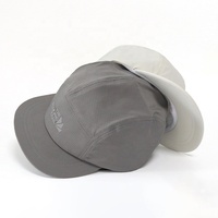 Gorra Deportiva Transpirable de 5 Paneles Personalizada, de Alta Calidad, de Poliéster, para Correr, Ajustable, Bordada e Impresa, para Campamento, Venta al Por Mayor