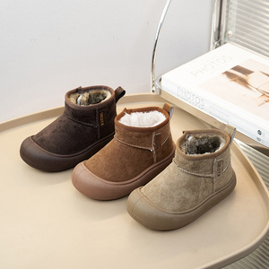 Fashion Children Snow Boots Kids Walking Shoes Boys Girls Non-slip Ankle Plush Children's Short Boots - Product Image 2