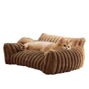 Hot-Selling Solid Pattern Verdickte Plüsch Hunde matte Verschleiß festes Nest Schlafs ofa für Katzen Kaninchen Hunde Haustier Matten Pads - Product Image 1