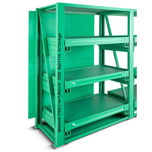 Fami System Ar Rear Wall Shelving Unit 1050x2510 Mm Green Ral6011 <b>For</b> <b>Storage</b> - Product Image 3